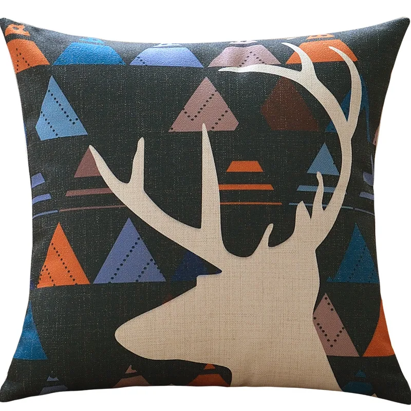 Декоративные диванные подушки Чехол Крышка Животные в виде геометрических фигур