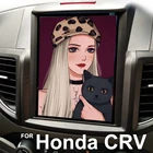 Экран в стиле Tesla на Android 11 для Honda CRV 2012 - 2016 л фотомагнитола мультимедийный видеоплеер GPS Навигация стерео