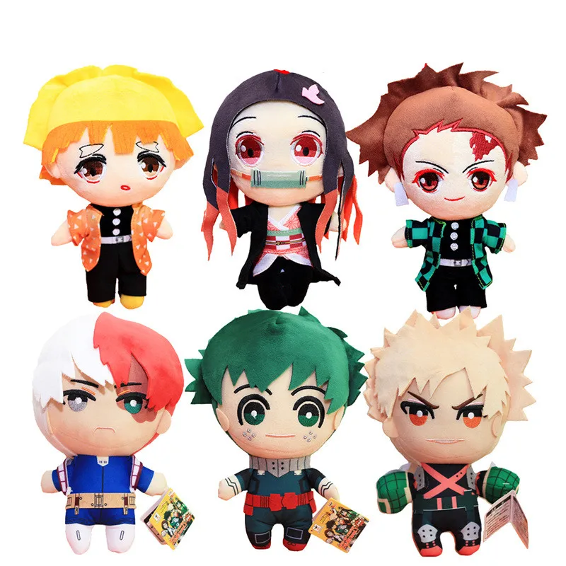 

23 см, аниме «Моя геройская Академия», Izuku, мидория, Katsuki, Bakugou, Shouto, Todoroki, плюшевые игрушки, искусственные куклы для детей, подарки