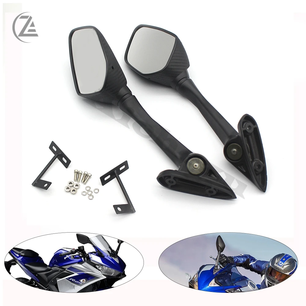 

ACZ Motorcycle Motorbike Side Mirrors Blind Spot Rearview Mirrors For Yamaha YZF R3 R25 2015-2017 YZF-R3 YZF-R25