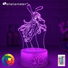 Новинка, светодиодный ночник Zero Two, Настольная 3d лампа для кровати, Декор для комнаты, светильник аниме Waifu, подарок любимой в Franxx Zero, две лампы