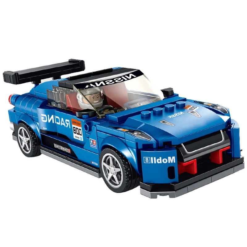 

2021 Speed Champions Creator GT-R NISMO Supercar Racing Sports Car Building Blocks Kits Bricks Super Racer Car Model KIds Toys