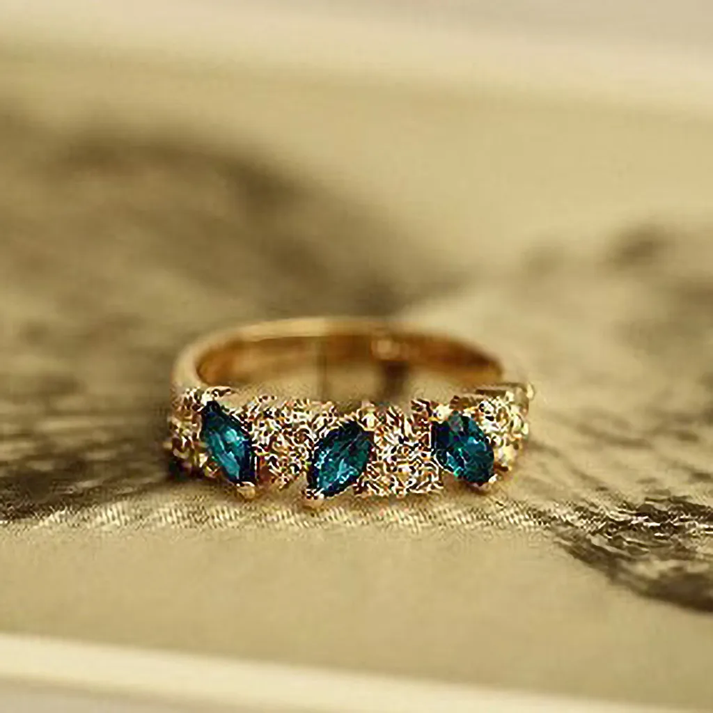 Кольца золотого и серебряного цвета новинка 2020 роскошные кольца с зеленым камнем