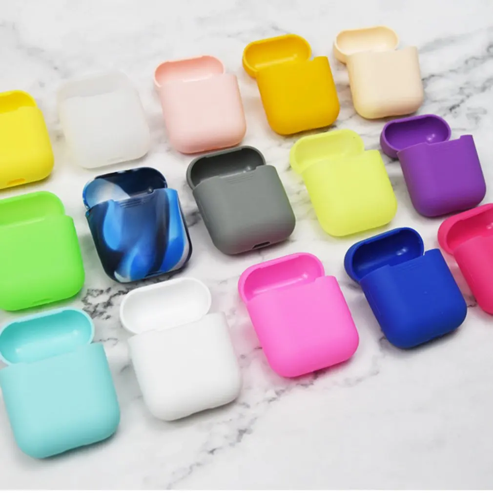 Мягкий силиконовый чехол s для Airpods противоударный Smart ультра тонкий защитный Air