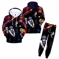 black butler anime hoodies 3d pullovers men women sweatshirts hooded pockets casual streetwear sweater outfits top sportswear