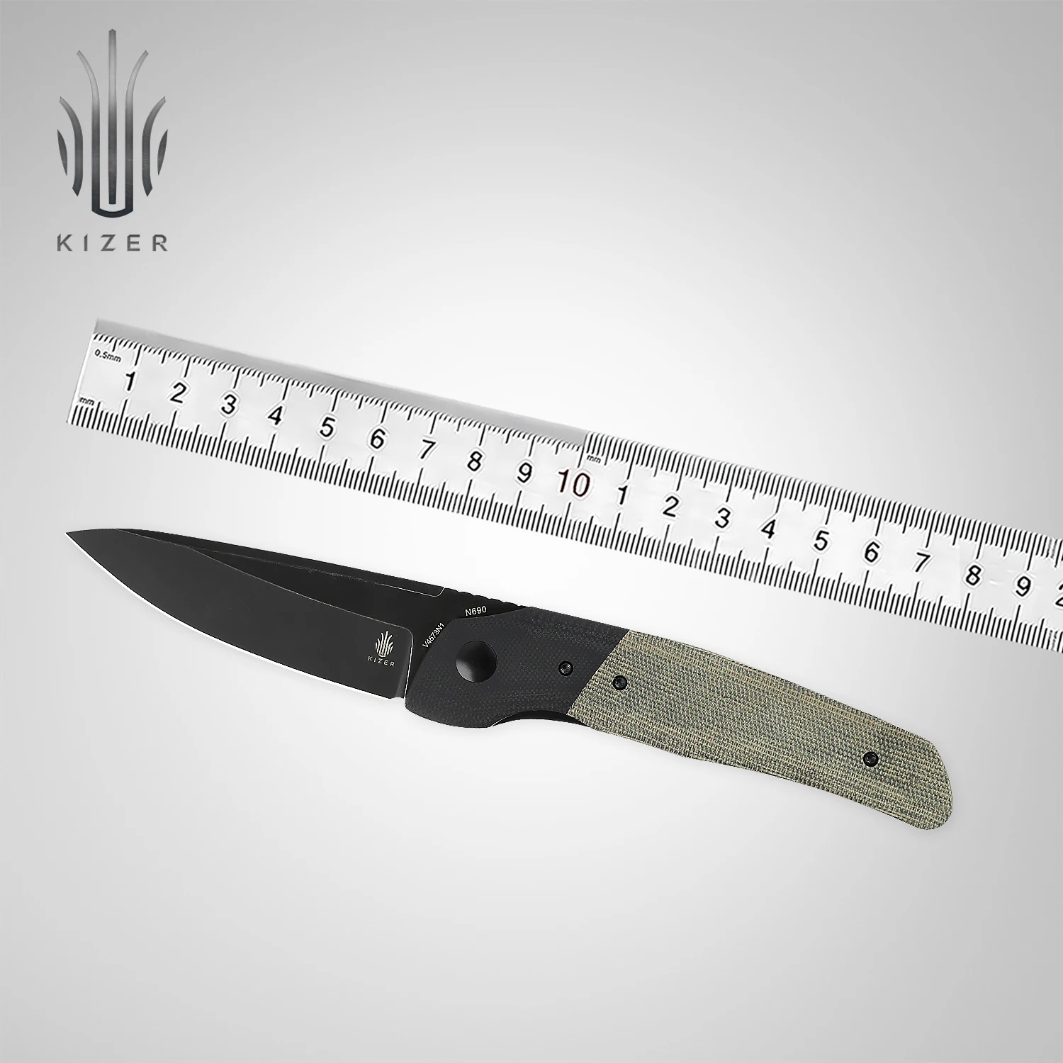 Охотничий нож Kizer V4573N1/N2 In-Yan новинка 2021 тактический N690 с ручкой G10 для выживания на