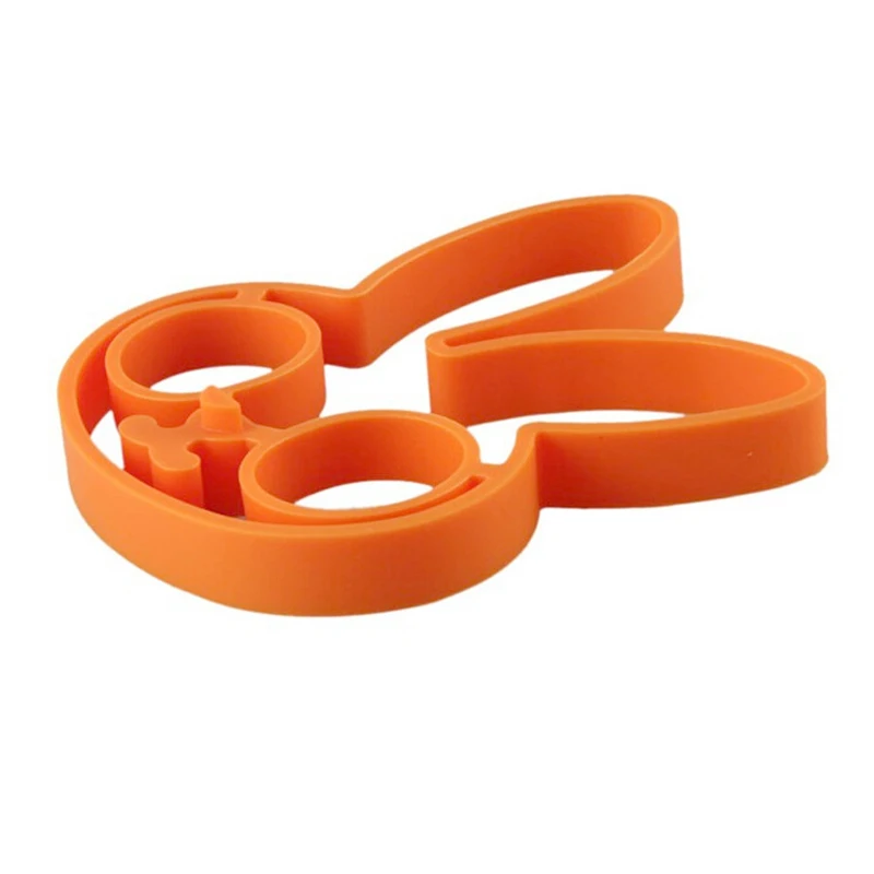 

2Pcs Lovely Rabbit Shape Fried Egg Mold Creative Silicone Fried Egg Molds Kitchen Cooking Fired Eggs Mold Tools Easy To Clean