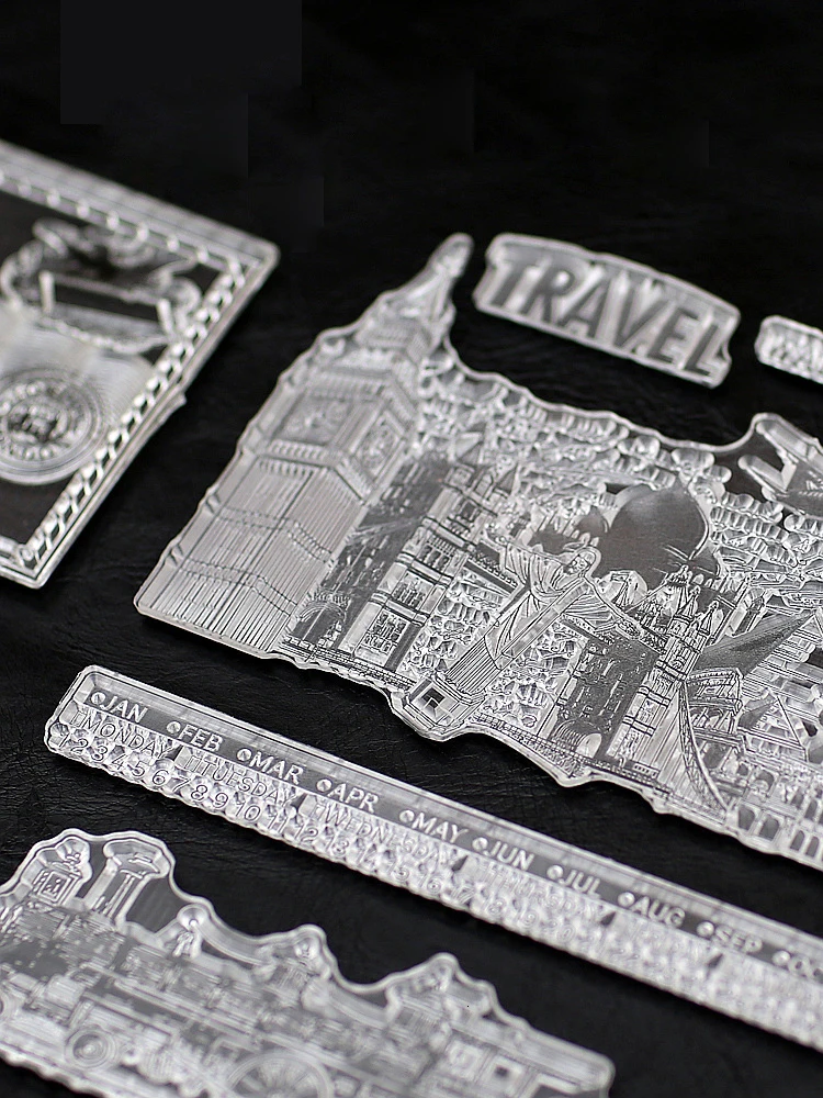 1pc retro creative Transparent silicone clean seal DIY stamp world Dragon scrapbook stamps school art collage Supplies