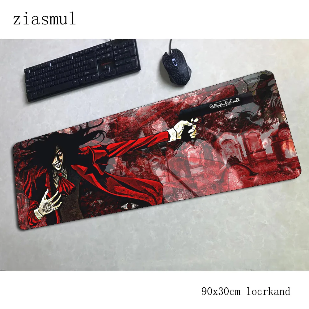 Hellsing padmouse 900x300x3 мм игровой коврик для мыши эстетический коврик для мыши геймер компьютерный стол профессиональный коврик notbook mousemate pc