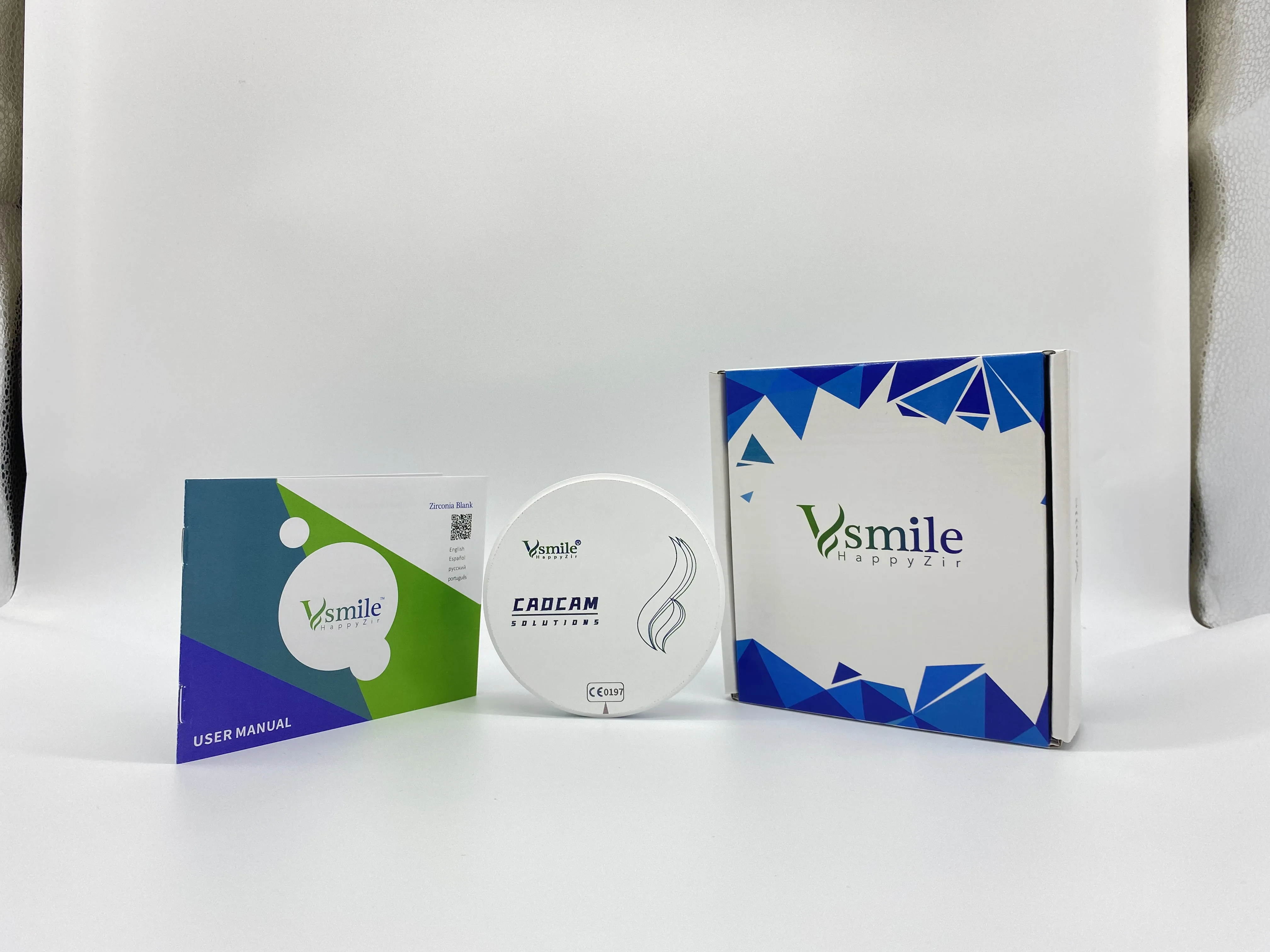 Ультрапрозрачный белый цирконий 98 мм для изготовления внешней системы открытия