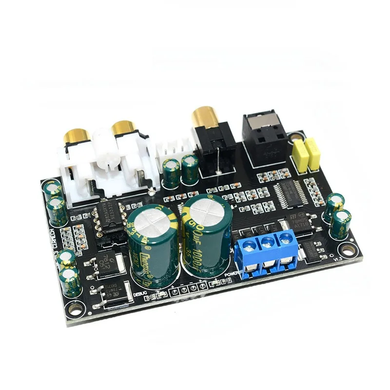 Оптический коаксиальный аудио декодер CS4398 CS8416 чип 24BIT192KHz SPDIF волоконный DAC