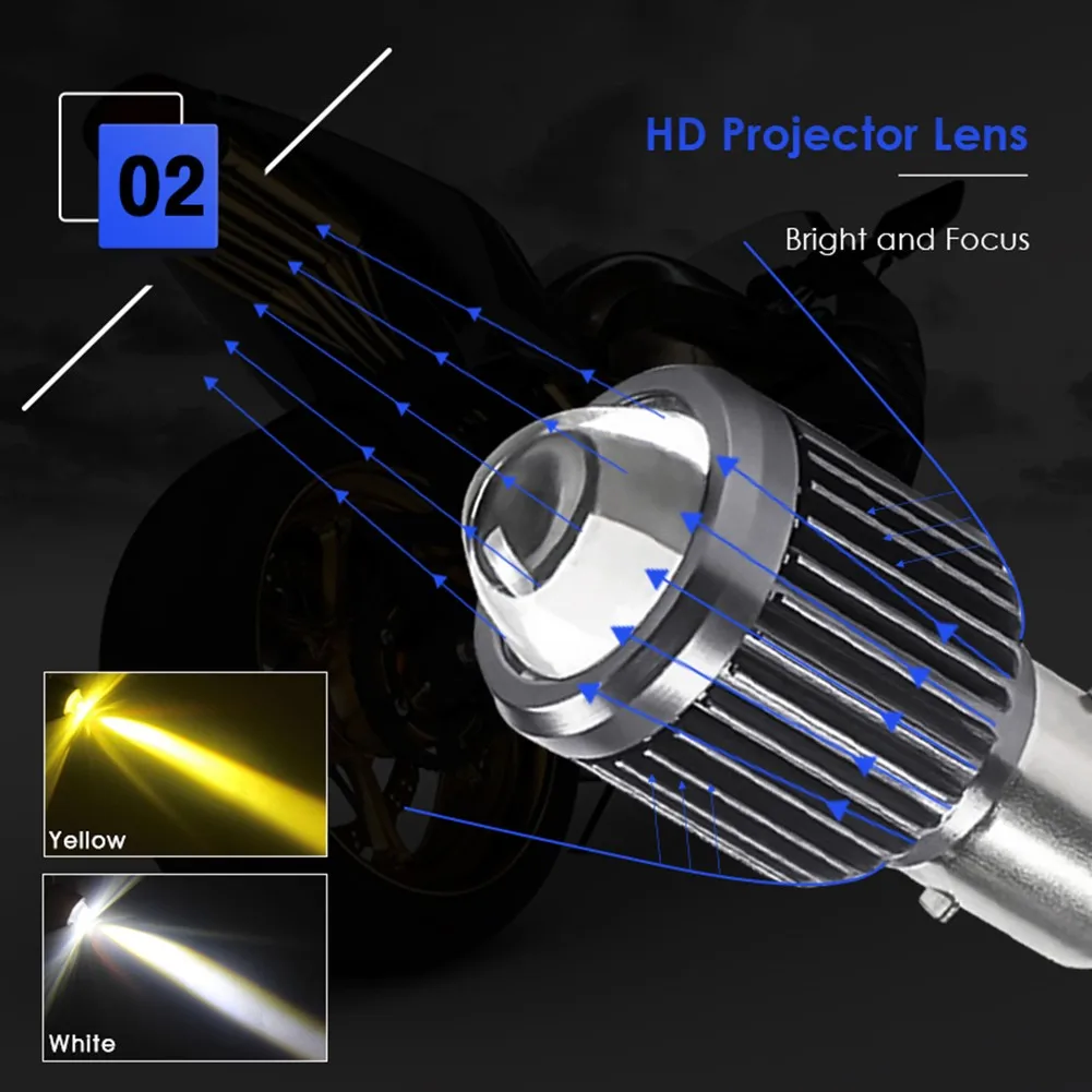 

Waterproof Motorcycle headlights Long life Bulbs Accessories Light Beam