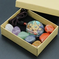 natural seven chakras stone reiki healing suit beads for women man jewelry birthday party gifts size 15 20mmx15 30mm