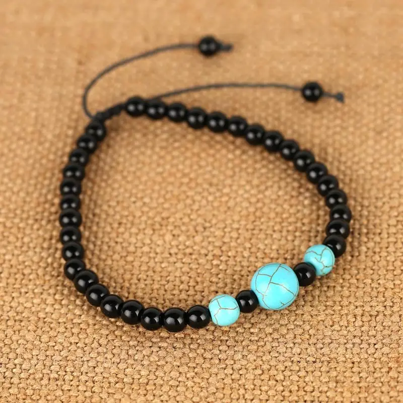 Wukaka Vintage Men Punk Music note Anklet Chain Leather Chain Bracelets& Bangle for Father's day gifts Men Jewelry