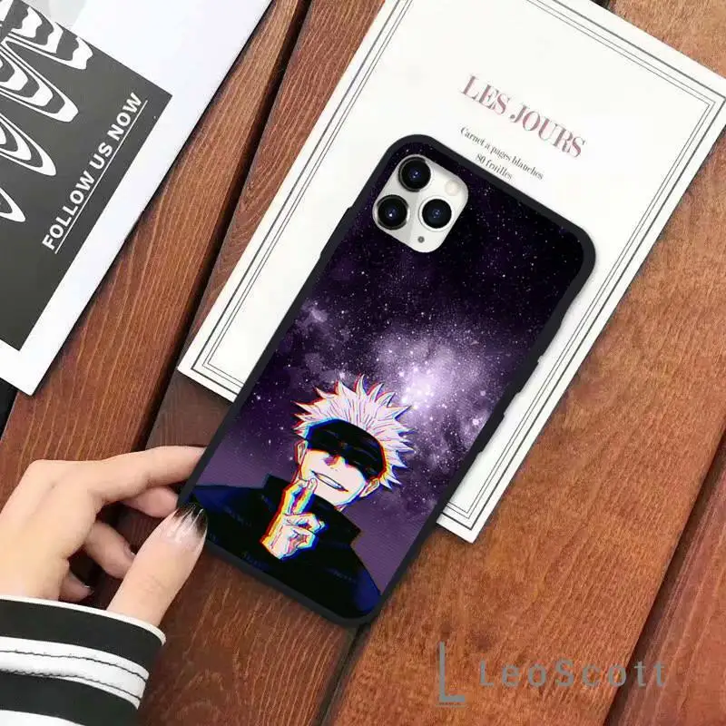 

jujutsu kaisen Gojo Ryomen anime Phone Case for iPhone 11 12 pro XS MAX 8 7 6 6S Plus X 5S SE 2020 XR silicone cover funda coque