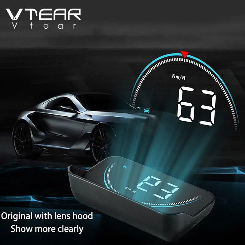 Vtear 2020 Head Up Display OBD2 автомобильный HUD зеркальный дисплей компьютерный автомобиль