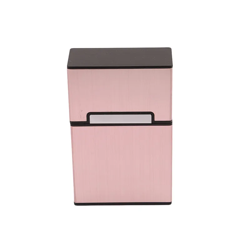 rose gold 1 шт. Алюминиевый металлический 20 чехол для сигарет Зажигалки лучший друг магнитная пряжка коробка для табака - Цвет: rose gold