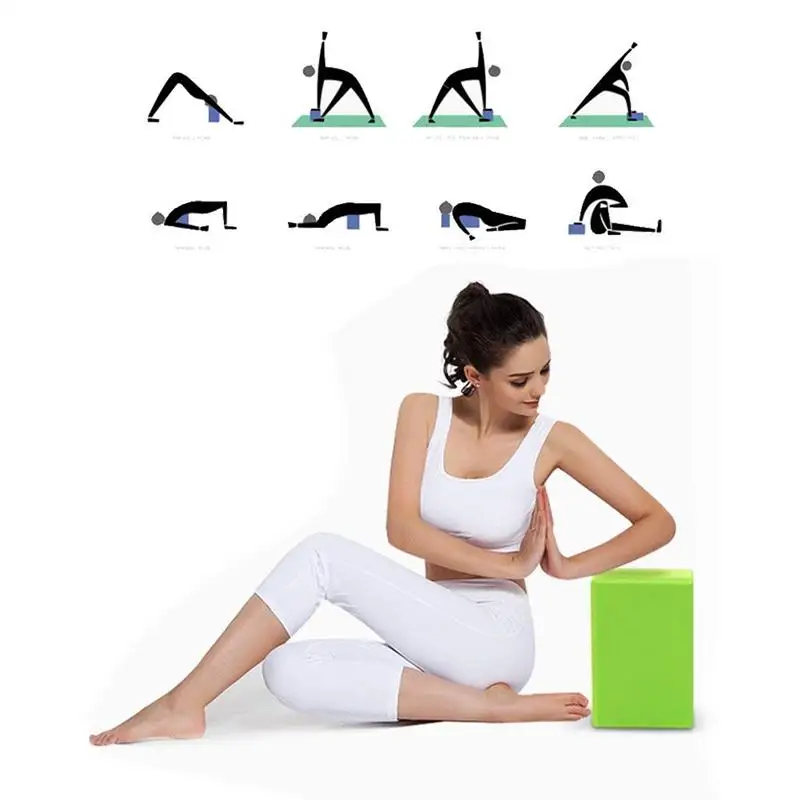 Блоки для йоги из вспененного этилвинилацетата кирпичи фитнеса экологичный