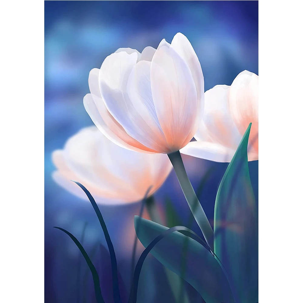 Вышивка крестиком 11CT с изображением цветов орхидеи полный комплект для