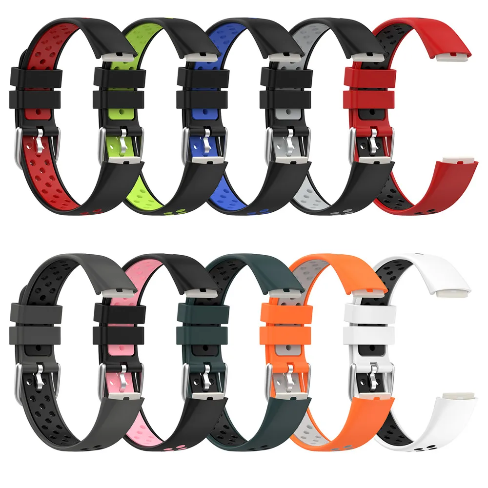 15.4mm Watch Strap Dual Color Band Hard Wearing Wristband For Fitbit luxe / Luxe Special Edition | Электроника