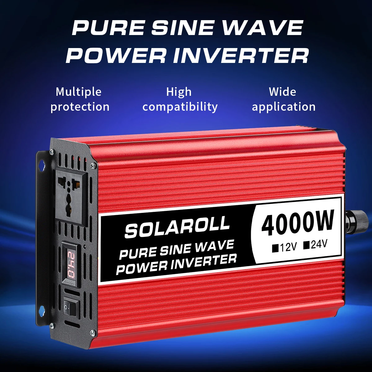 2000w/3000w/4000w Улучшенная мощность Инвертор с немодулированным синусоидальным