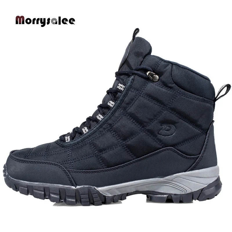 2021 New Quality Plus Men's Casual Shoes Winter Non-slip Warm Snow Boots With fur Wear-resistant High-top Working Cotton Shoes
