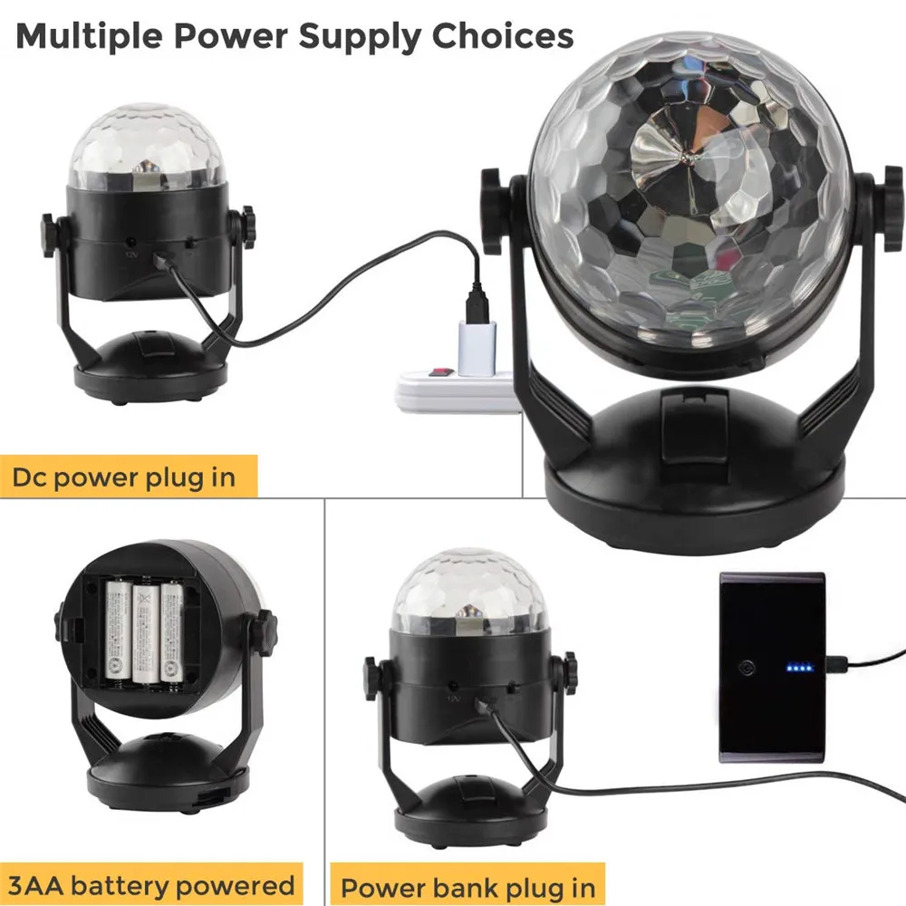 Светодиодный сценический прожектор с активацией звуком праздничный светильник s