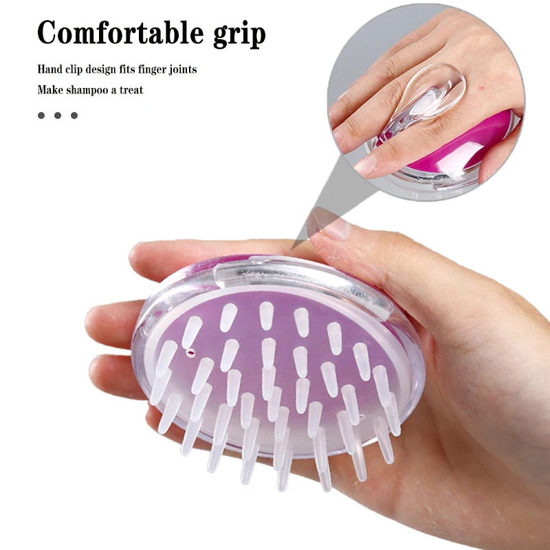

Head Massager Silicone Shampoo Massage Brush Adult Head Body Massager Clean Scalp Massage Comb Hair Washing Bath Brush Comb