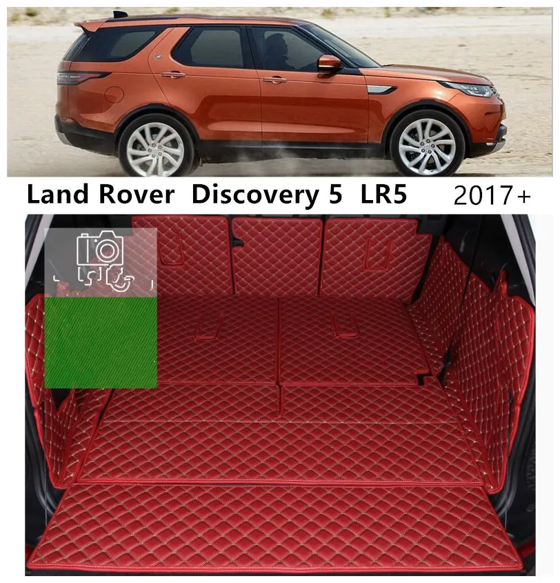 

For Land Rover Discovery 5 LR5 7 Seat 2017 2018 2019 2020 21 Full Rear Trunk Tray Liner Cargo Mat Floor Protector Foot Pad Mats