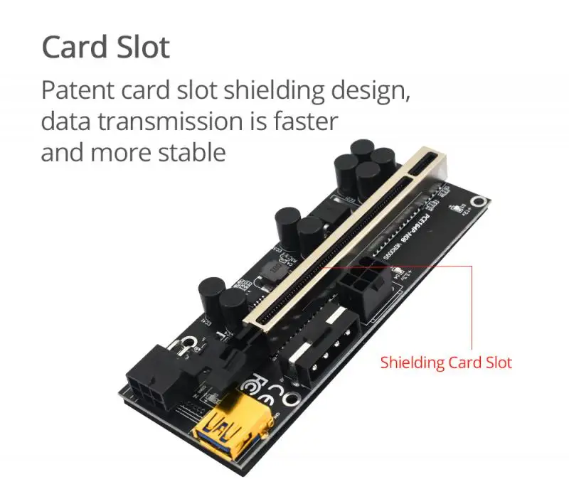 Райзер для майнинга Usb 3 0 PCI PCIE Riser 009s Plus Express удлинительная карта X16 VER009s PLUS