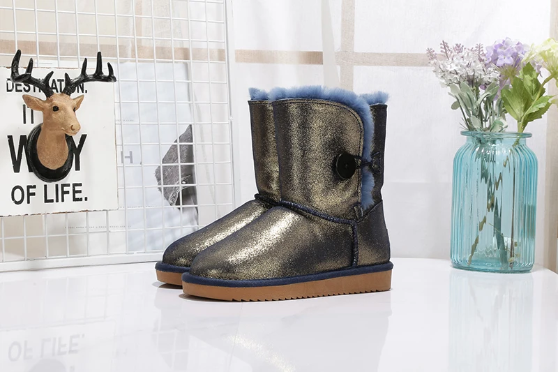 Женские зимние ботинки высокого качества теплые зимние ботинки из шерсти г. Женские ботинки из натуральной воловьей кожи на натуральном меху