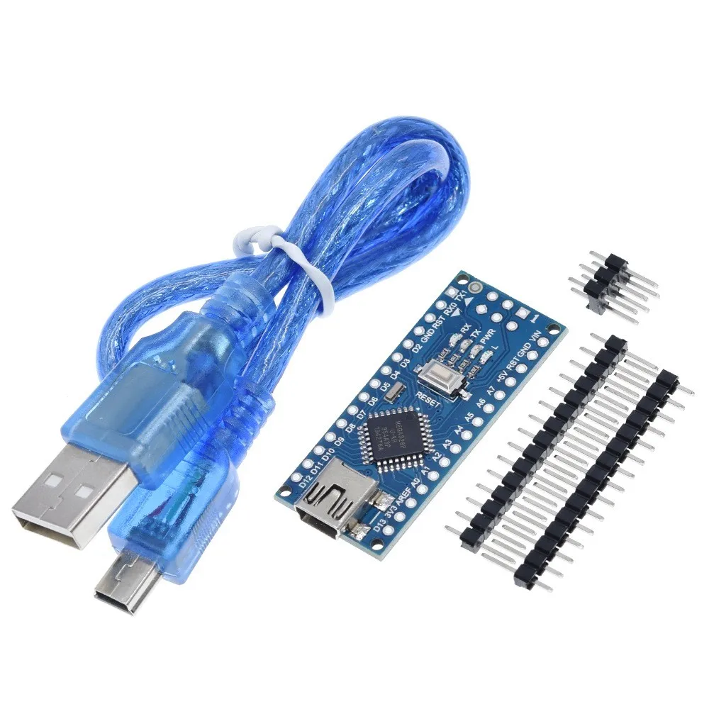 Контроллер драйвера arduino nano V3.0 с Загрузчиком совместимый atmega328P ch340 Mini USB кабель