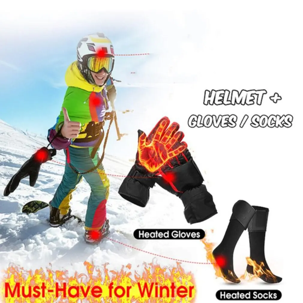 

Unisex Intelligent Cycle Electric Battery Heated Cotton Waterproof Socks Vrouwen Mannen Winter Outdoor Fietsen Sport Heate