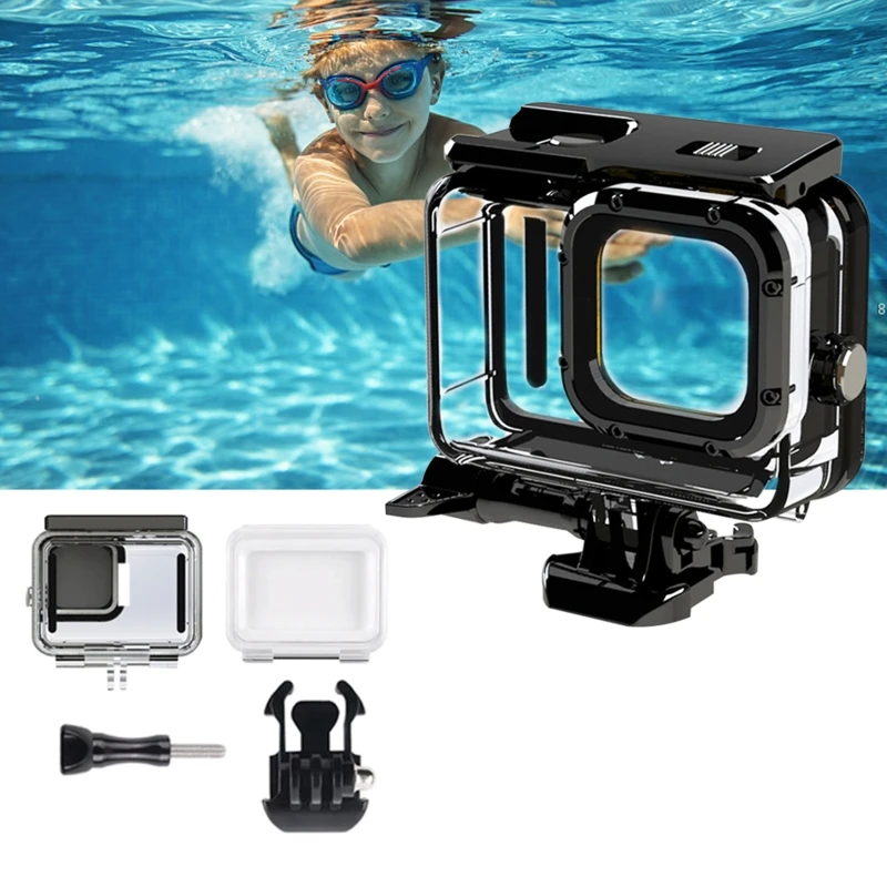 

1 Set 50 meters Underwater Diving Protection Waterproof Case Housing for GoPro Hero 9 Sports Camera Accessories