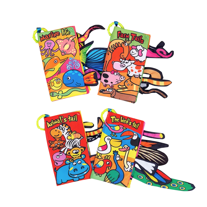 Детские игрушки Детская Мягкая Книга сенсорный 1 год младенец или малыш