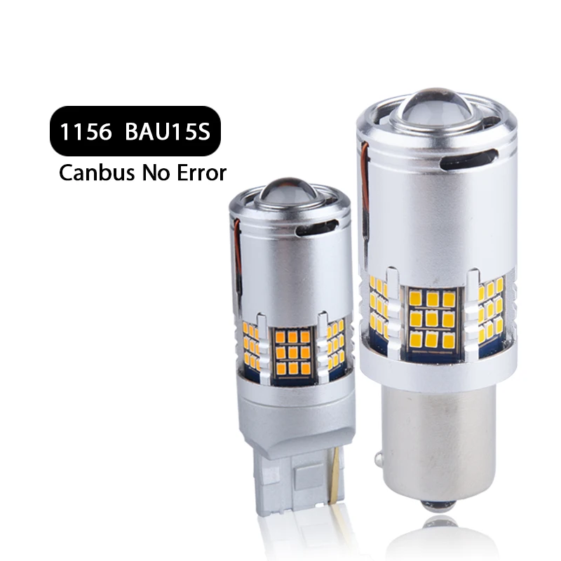 

1156 BAU15S LED Turn Light Canbus No Error LED Light 2016 Chips Signal Light 12V T20 7740 W21W Led Bulb 60 SMD for Car 2PCS