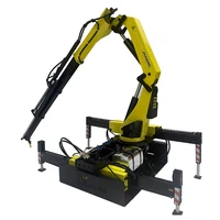 114 standard crane model hydraulic truck mounted crane hydraulic front and rear support foot model kit