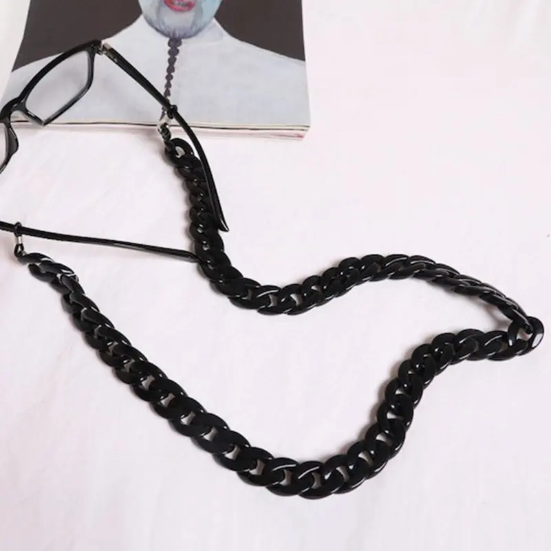 Женская Нескользящая цепочка для очков модный акриловый шнур шейный ремешок
