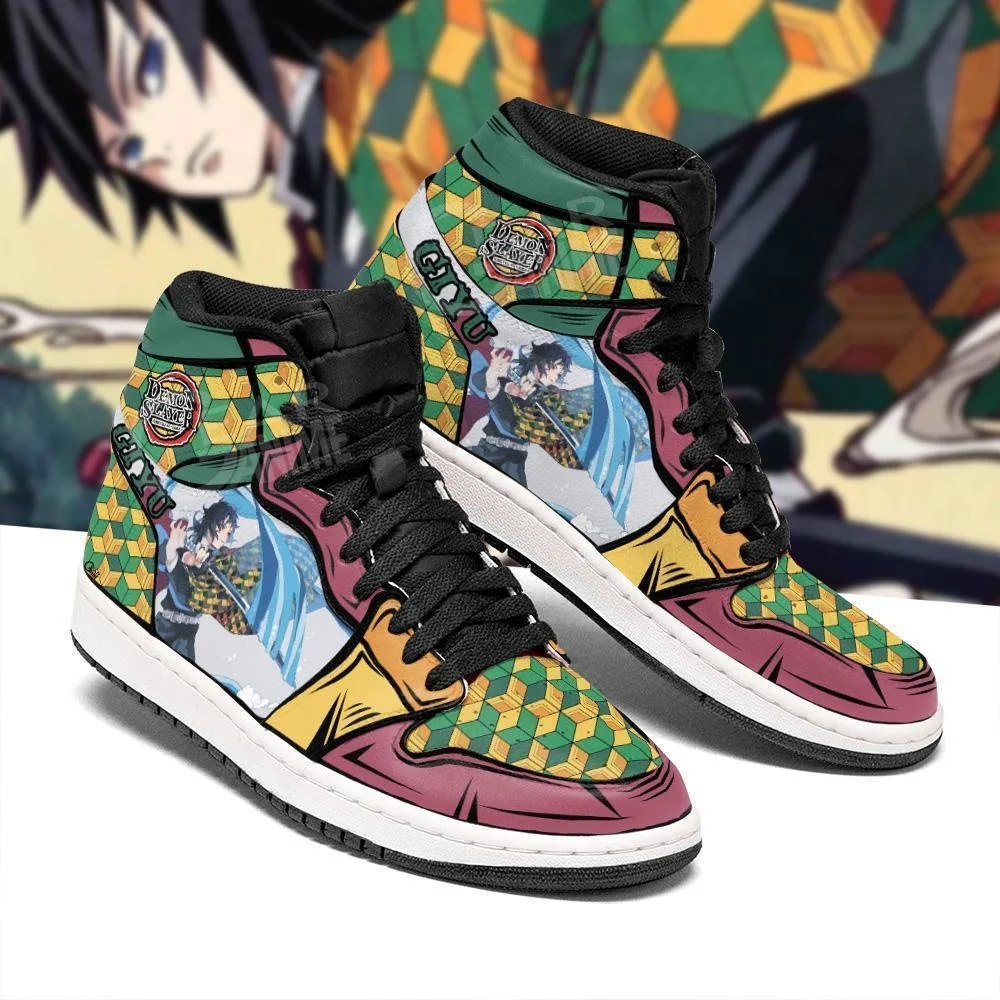 

Giyu Shoes Boots Skill Water Breathing Demon Slayer Anime Sneakers Fan