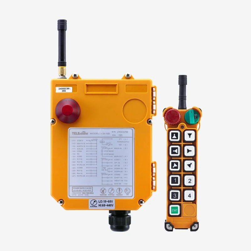 Telecontrol F24 10D 10 двухступенчатый промышленный беспроводной кнопочный кран Лебедка