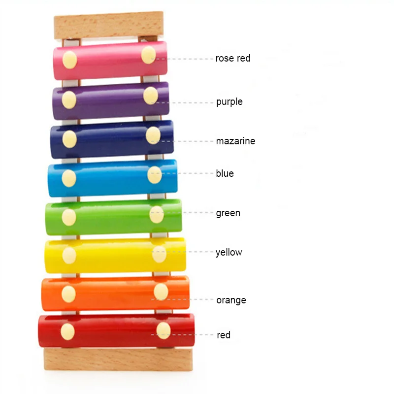 Лидер продаж 2020 8 нот музыкальный инструмент игрушка деревянная рамка стильный