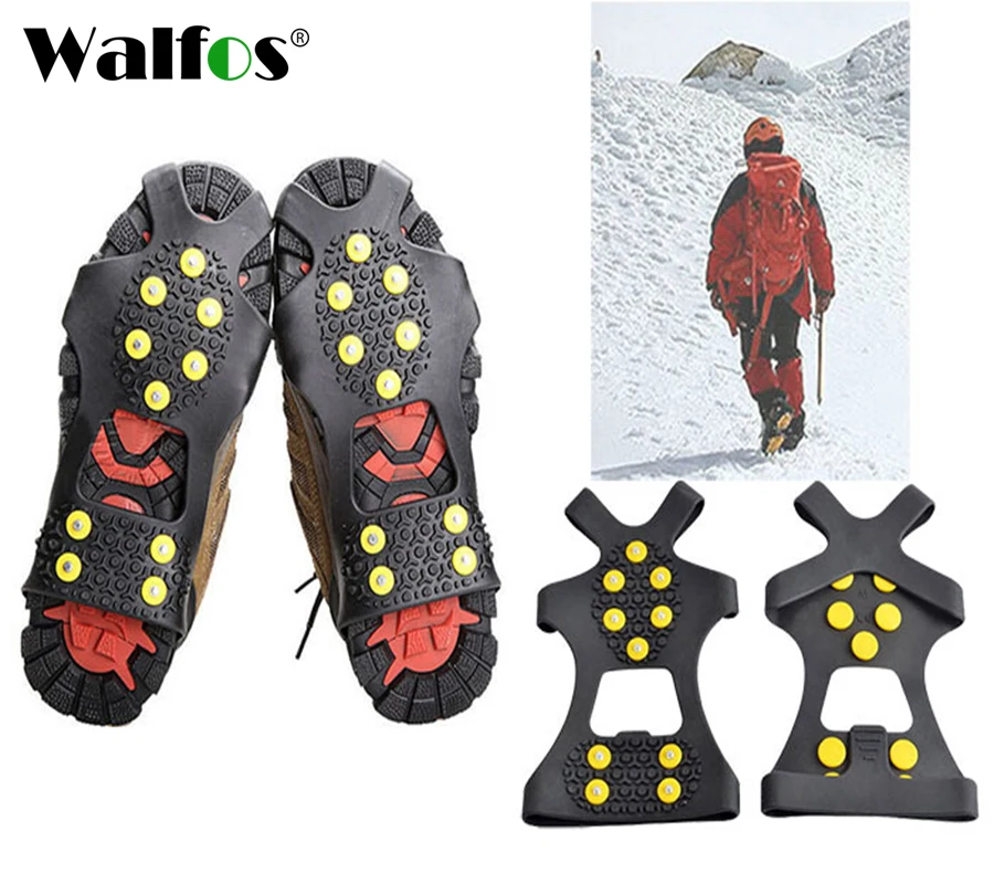 1 пара профессиональных кемпинговых Klimmen скользящие складки для льда WALFOS ходунки