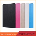 Чехол-книжка для Huawei MediaPad T1 7,0, 8,0, 10, T1-701U, S8-701U, T1-A21W, A21L, A23L, кожаный, с подставкой, защитный чехол для планшета