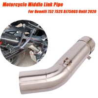 motorcycle middle link tubes stainless steel non destructive installation set escape for benelli bj750gs 752 752s until 2020