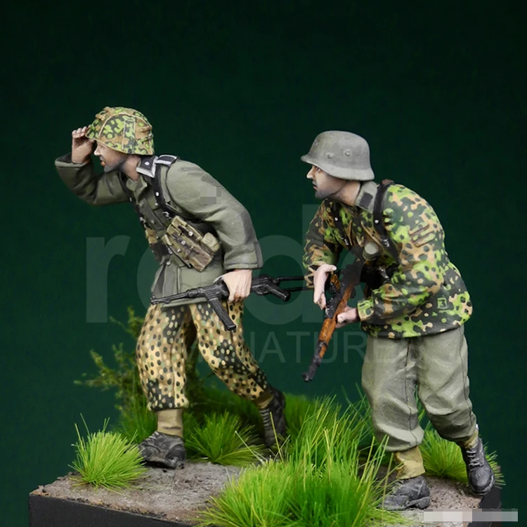 1/35 весы Неокрашенная Смола рисунок расследование 2 Коллекция фигурок фигурка