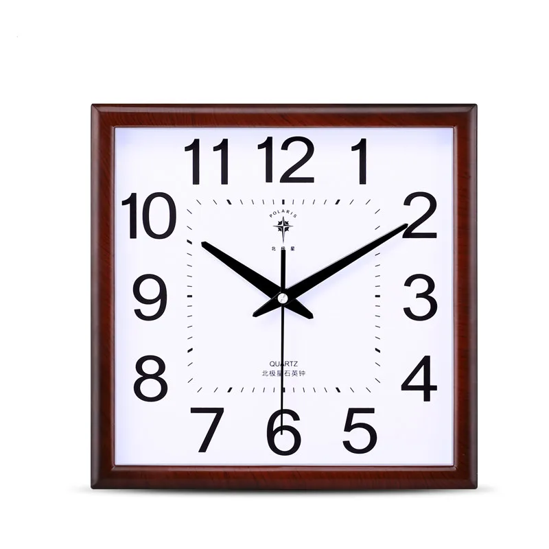 Квадратный ночник большие настенные часы винтажные светящиеся офисные