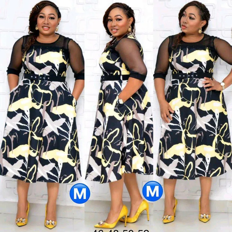 Эластичный Африканский платья для женщин в африканском стиле Вечерние Африка