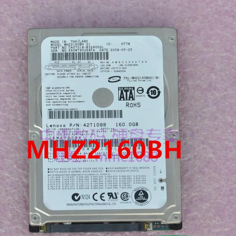 

Almost New Original HDD For Fujitsu 160GB 2.5" 8MB SATA 5400RPM For Notebook HDD For MHZ2160BH G1