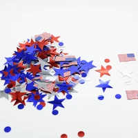 10g mixed size american flag colored five pointed star confetti for wedding throwing confetti christmas decoration supplies