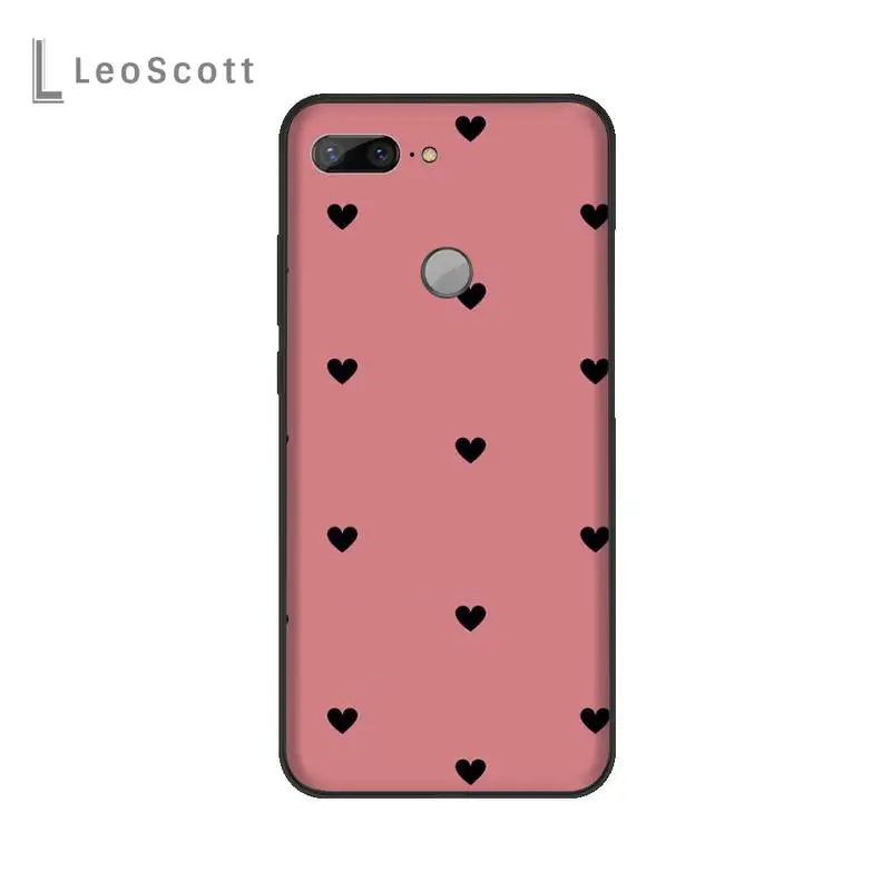 

Lovebay Silicone Love Heart Phone Case For Huawei Enjoy 7 7s 8 8e 9 9e 10 plus P8lite 2017 Honor 5a view9 play 3e